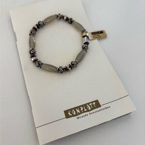 Konplott Gray Beaded Bracelet